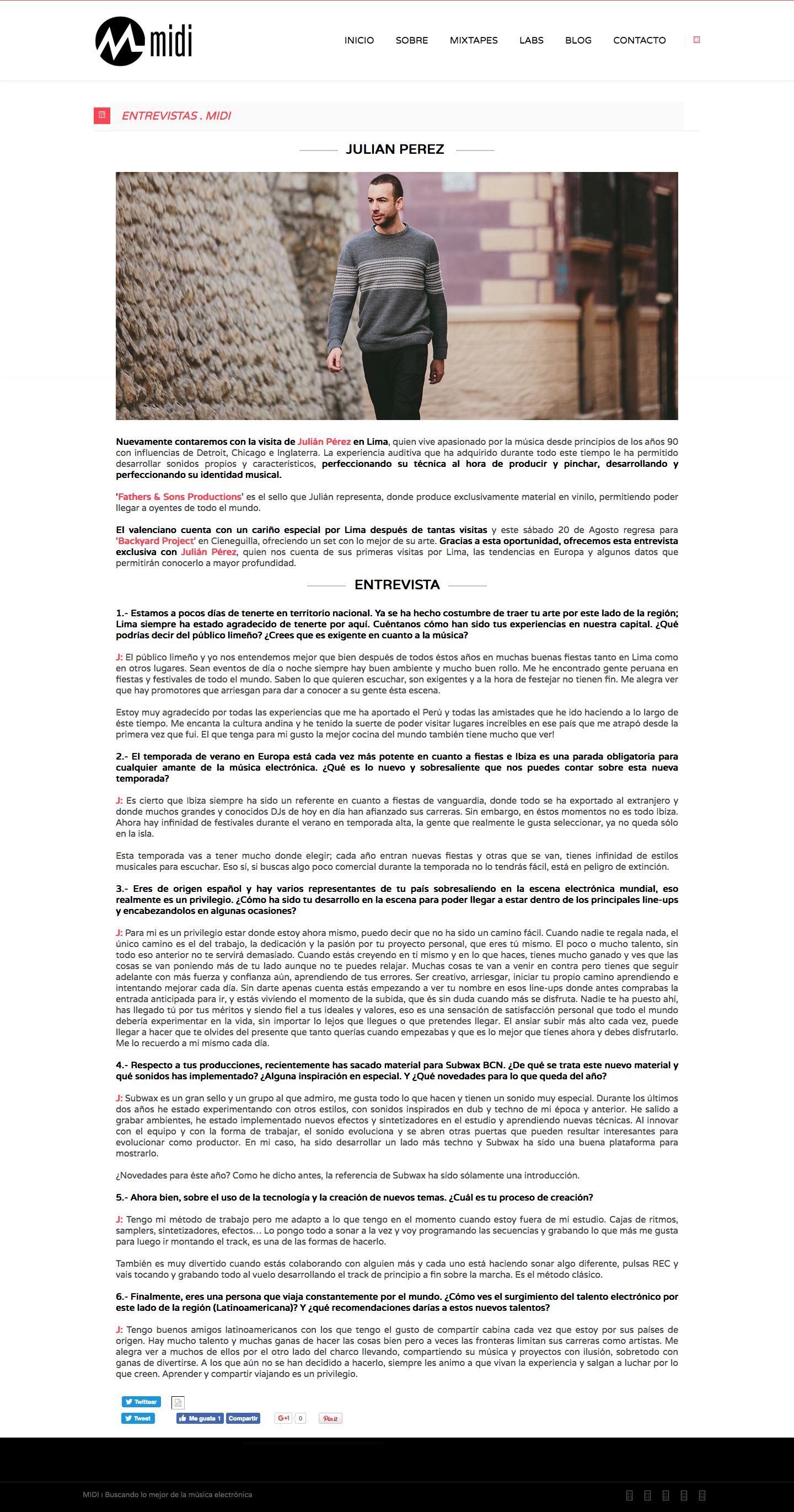Original article — MIDI Perú, August 2016