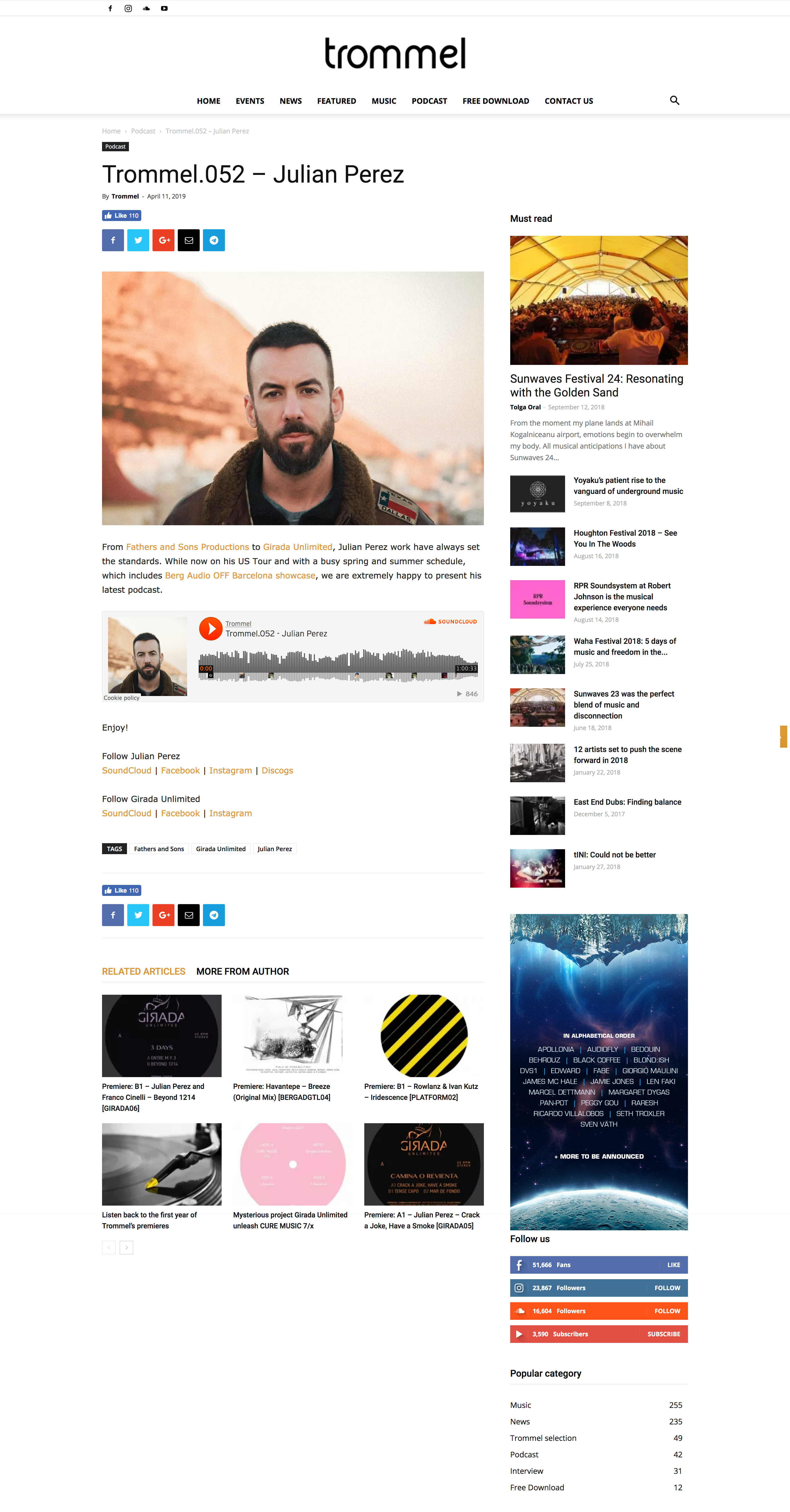 Trommel Music — Trommel.052: Julian Perez, April 2019