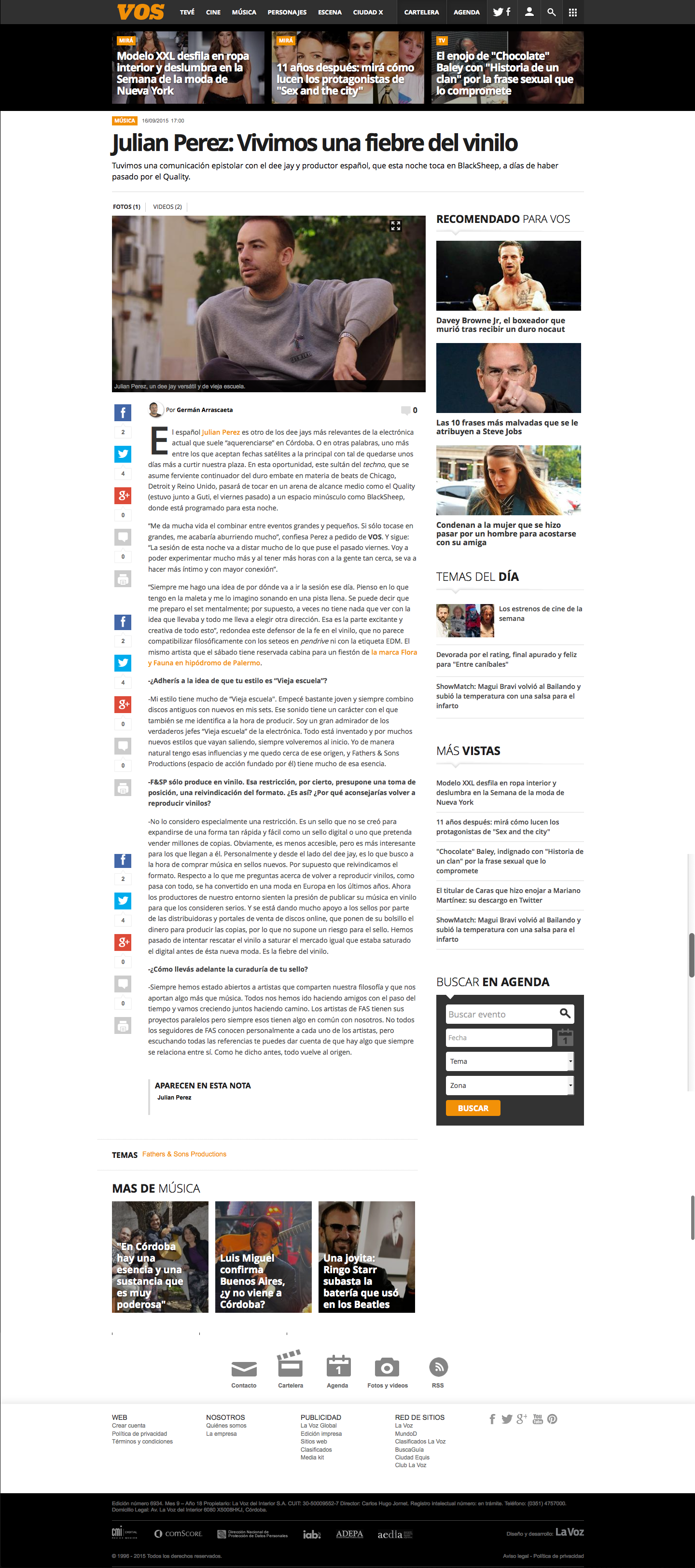 Original article — VOS Argentina, September 2015